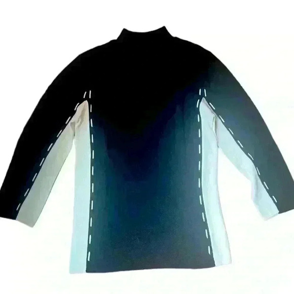 Ziani couture sweater. Ladies Medium excellent cond  Black and White - Picture 3 of 8